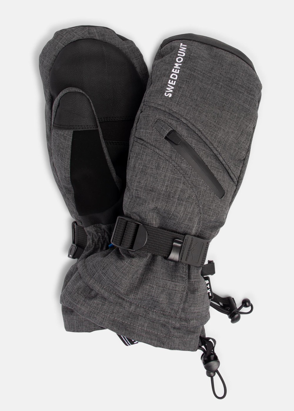 St. Anton Ski Mitten Jr, Charcoal Melange, M, Skidhandskar | Sport & aktivitet - Sporter - Alpin skidåkning - Skidhandskar | Padelspecialisterna