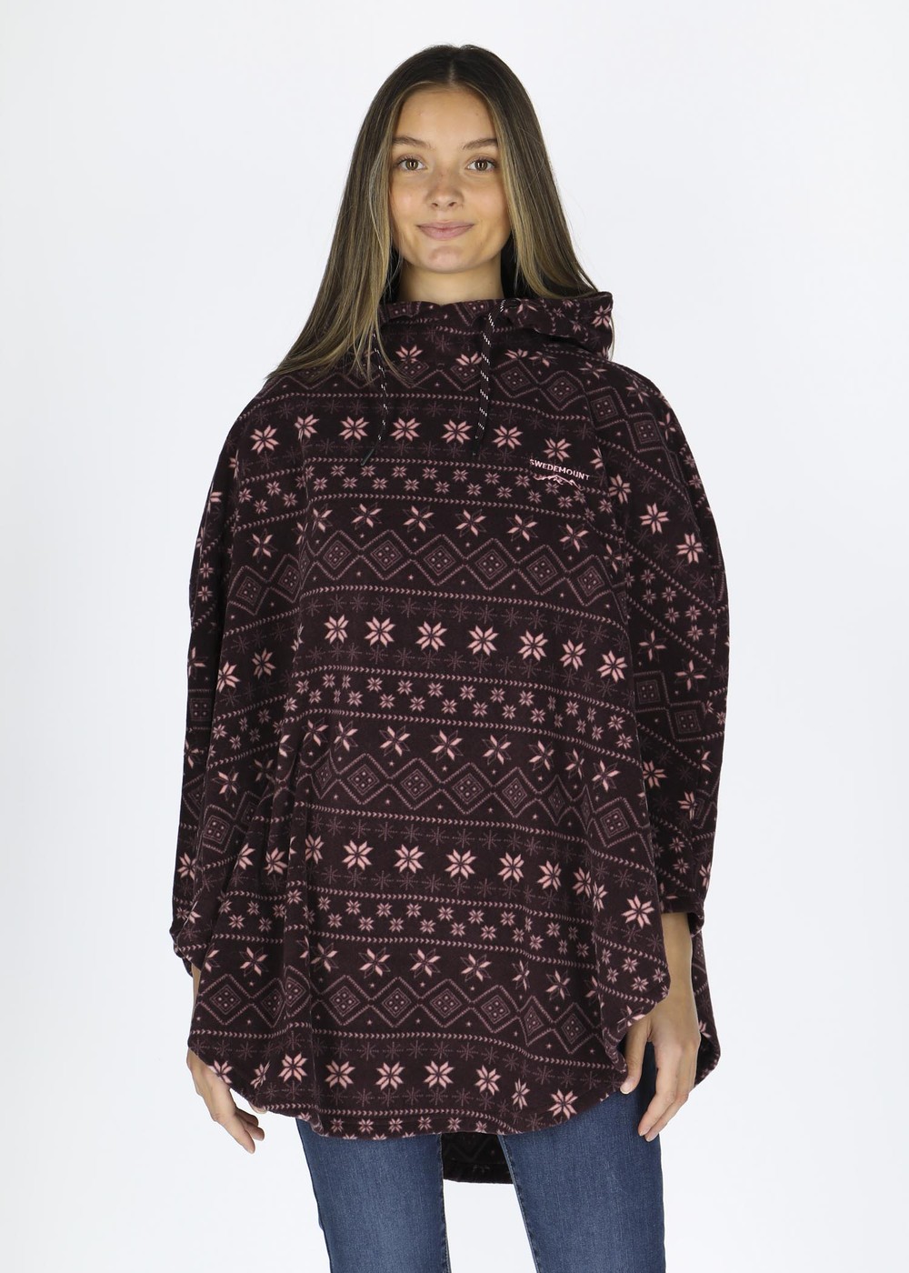 Idre Fleece Poncho W, Burgundy, Onesize, Vårjackor | Mode - Jackor - Vårjackor | Padelspecialisterna