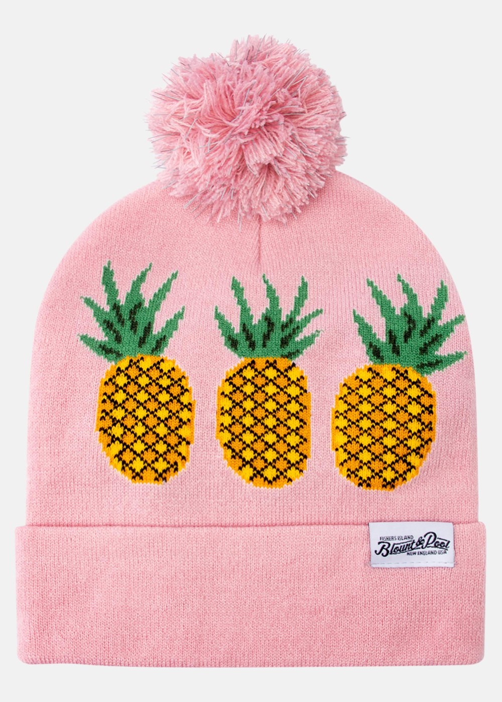 Knitted Hat Reflective Pom Pom, Pink Pineapple, Onesize, Pannband | Herr - Accessoarer - Mössor & Pannband | Padelspecialisterna