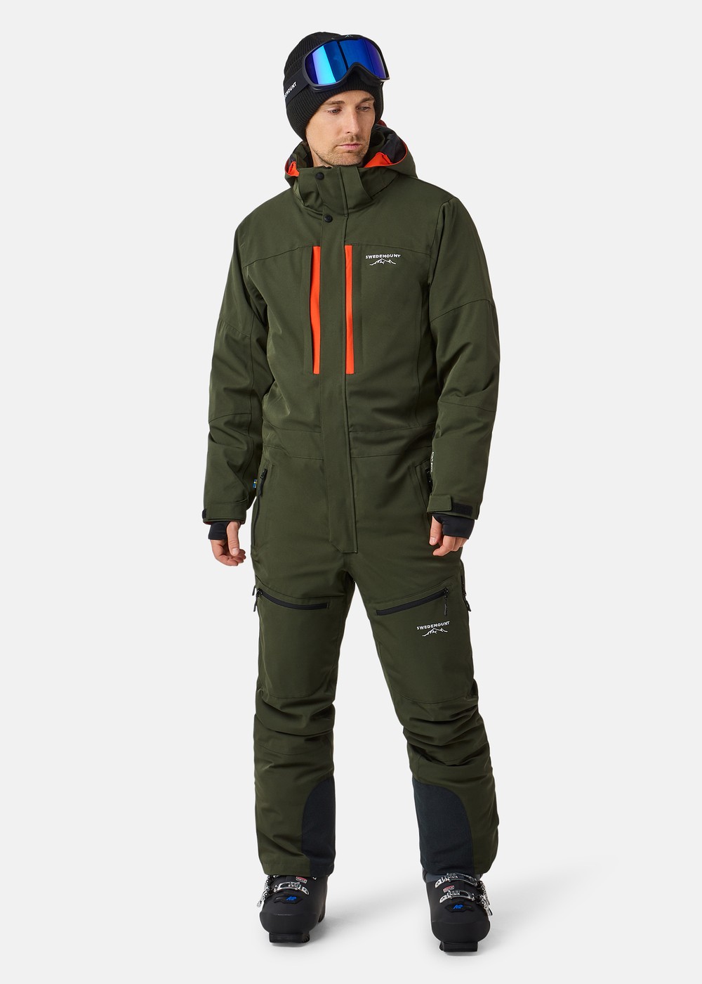 St. Anton Skisuit, Dk. Olive Green/Burned Orange, L, Skidoverall | Sport & aktivitet - Sporter - Alpin skidåkning - Skidoverall | Padelspecialisterna