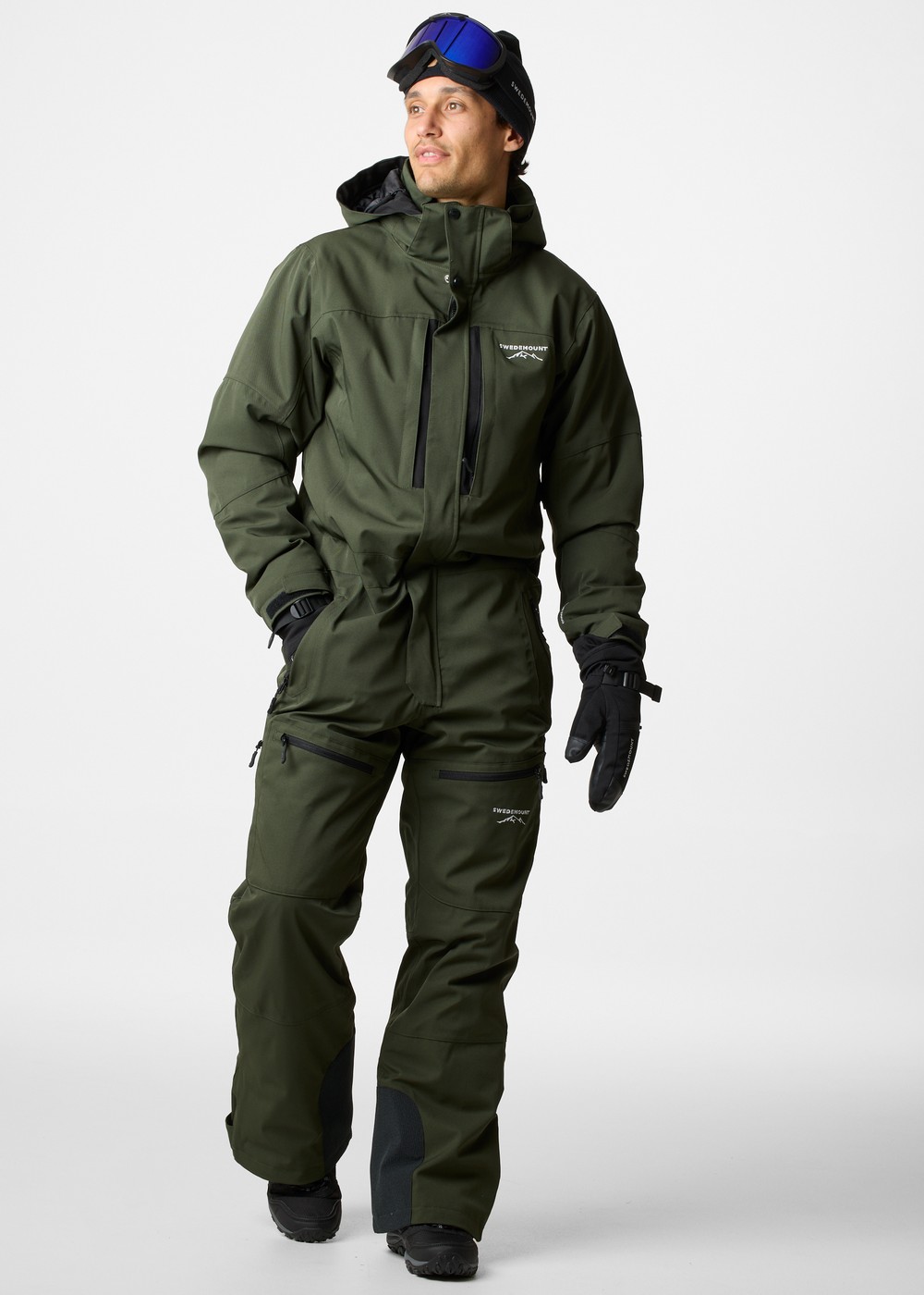 St. Anton Skisuit, Dk. Olive Green/Black, M, Skidoverall | Sport & aktivitet - Sporter - Alpin skidåkning - Skidoverall | Padelspecialisterna