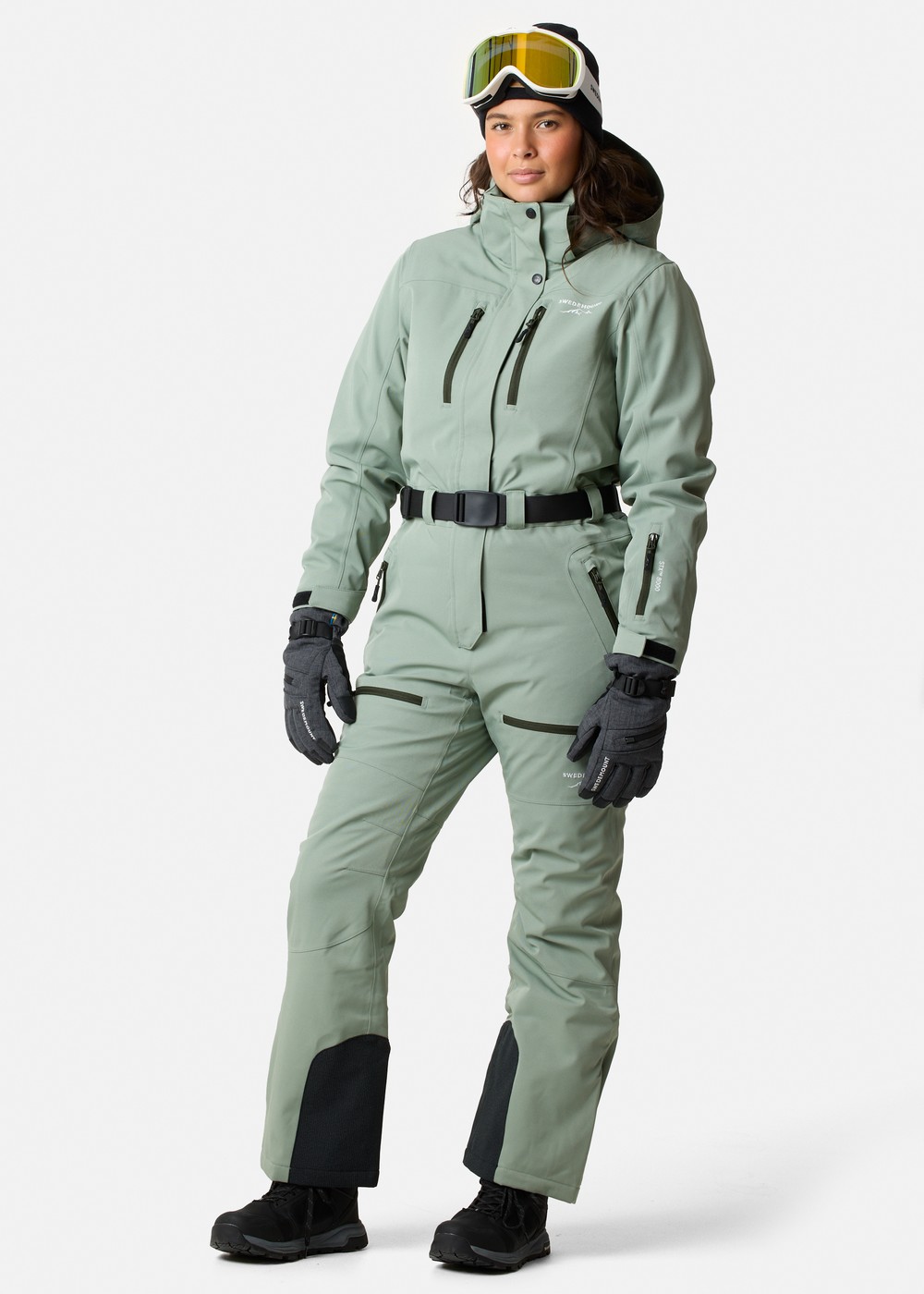 Cervinia Skisuit W, Seaweed Green/Dk. Olive Green, 34, Skidoverall | Sport & aktivitet - Sporter - Alpin skidåkning - Skidoverall | Padelspecialisterna