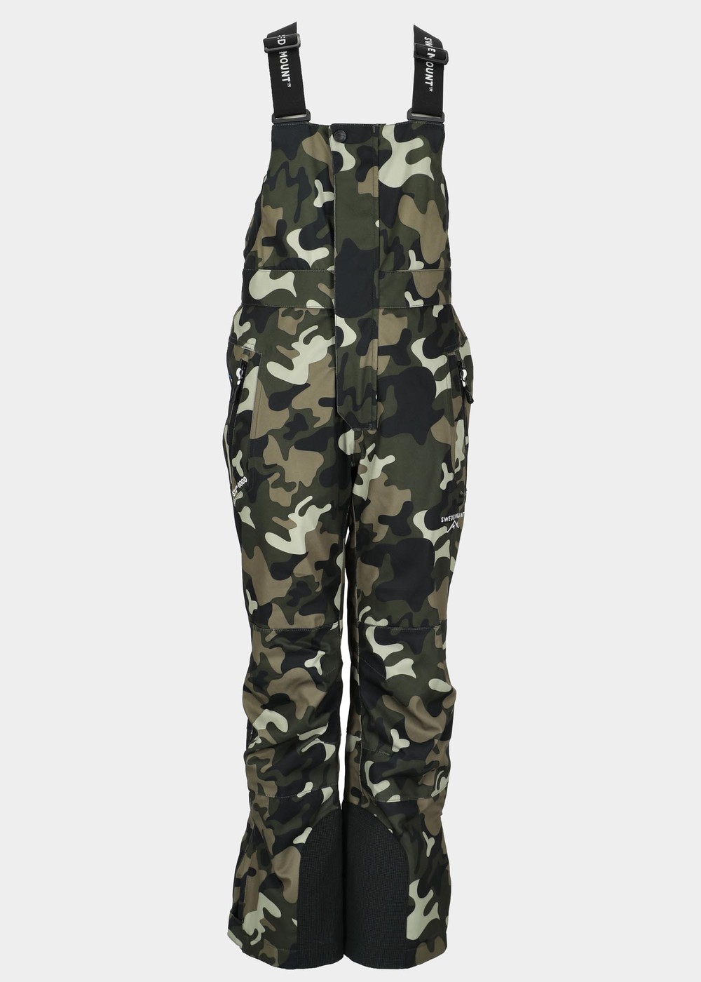 Bib Pants Jr, Green Camouflage, 140, Skidbyxor | Sport & aktivitet - Sporter - Alpin skidåkning - Skidbyxor | Padelspecialisterna