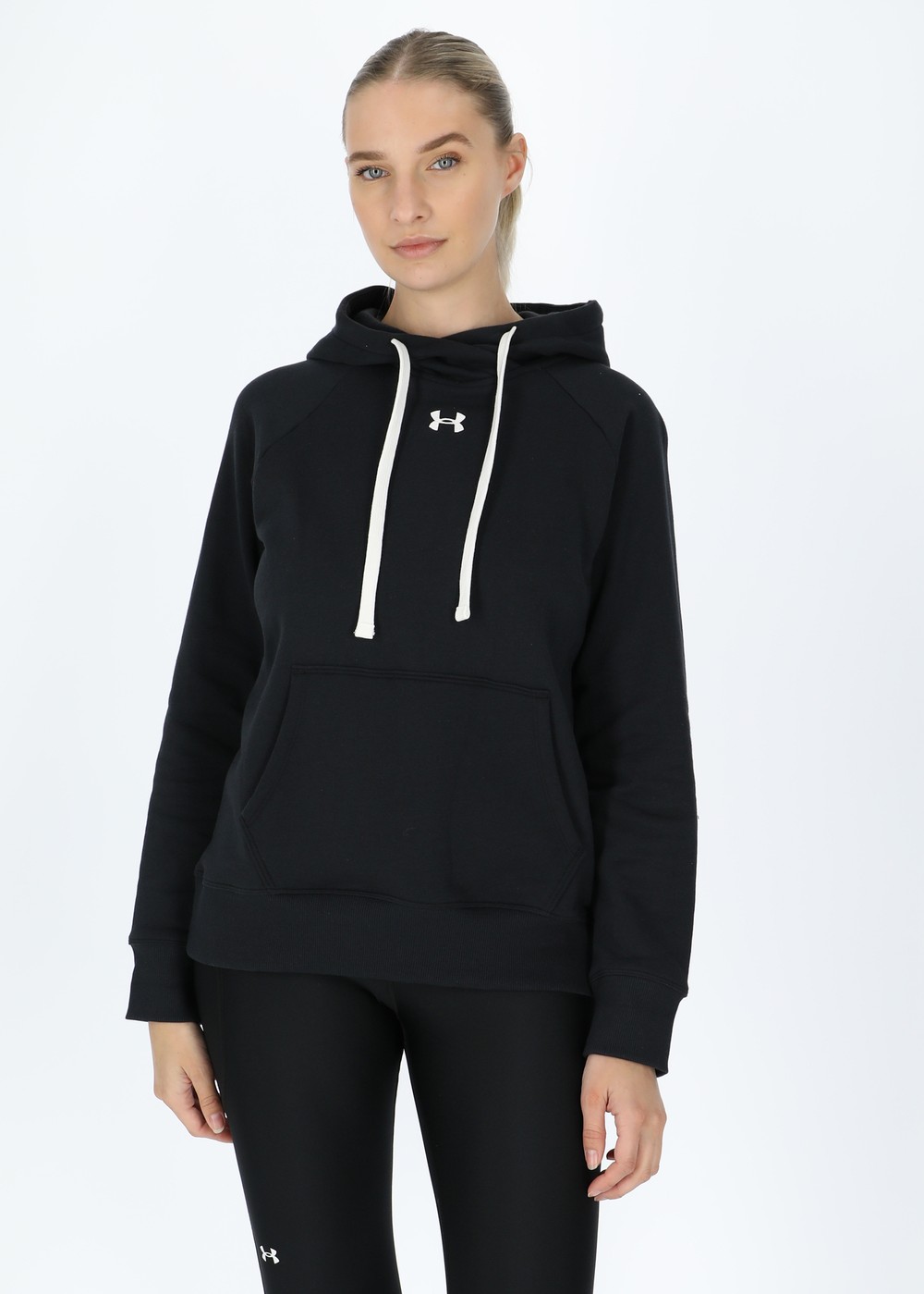 Rival Fleece Hb Hoodie, Black, S, Hoodies | Dam - Kläder - Tröjor - Hoodies | Padelspecialisterna