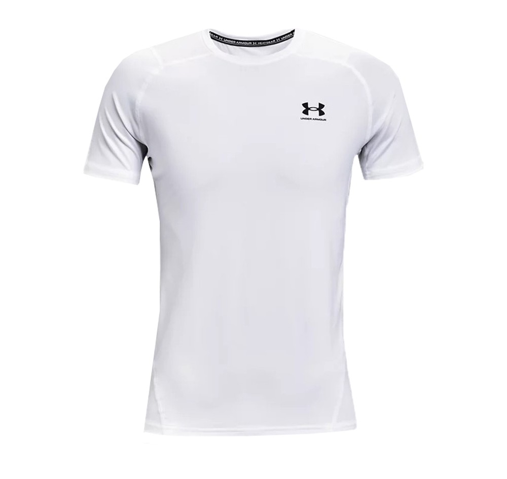 Ua Hg Armour Comp Ss, White, 2xl, Tränings-T-Shirts | Herr - Aktivitet - Träningskläder - Tränings-t-shirts | Padelspecialisterna