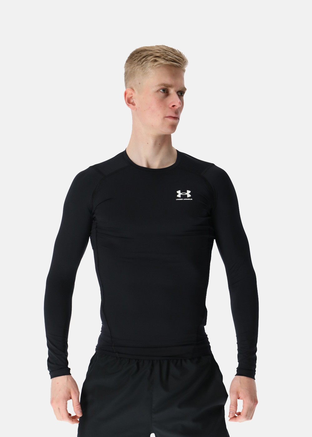 Ua Hg Armour Comp Ls, Black, L, Löpartröjor | Herr - Aktivitet - Löparkläder - Löpartröjor | Padelspecialisterna