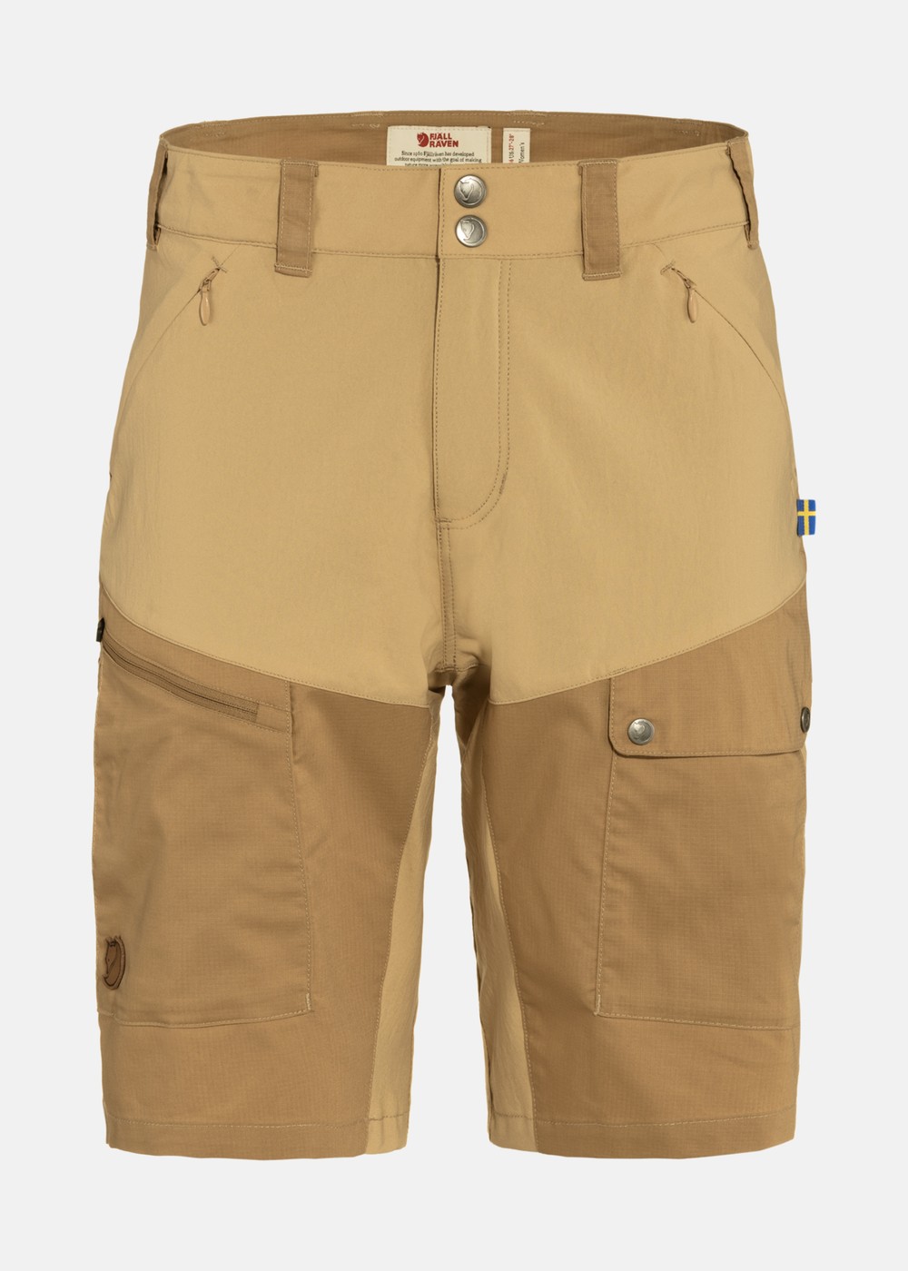 Abisko Midsummer Shorts W, Dune Beige-Buckwheat Brown, 42, Shorts | Dam - Aktivitet - Outdoorkläder - Shorts | Padelspecialisterna