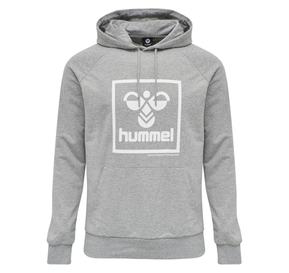 Hmlisam Hoodie, Grey Melange, S, Hoodies | Herr - Kläder - Tröjor - Hoodies | Padelspecialisterna