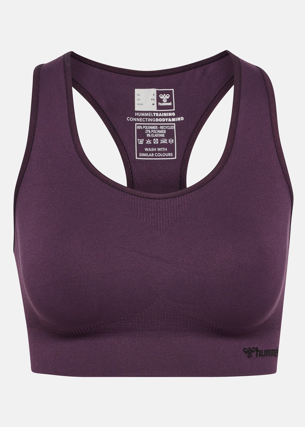 Hmltif Seamless Sports Top, Plum Perfect, Xs, Sport-Bh | Dam - Aktivitet - Träningskläder - Sport-BH | Padelspecialisterna