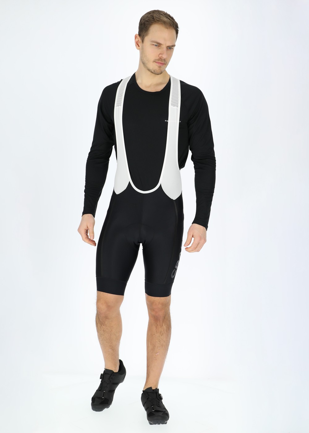 Adv Endur Bib Shorts M, Black/White, L, Cykelbyxor | Herr - Kläder - Byxor - Cykelbyxor | Padelspecialisterna