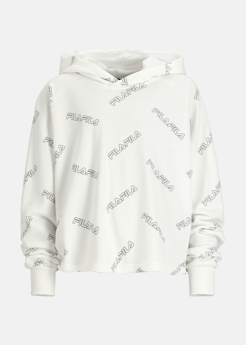 Janaelle Aop Cropped Hoody, Bright White, 170-176, Hoodies | Junior - Kläder - Tröjor - Hoodies | Padelspecialisterna