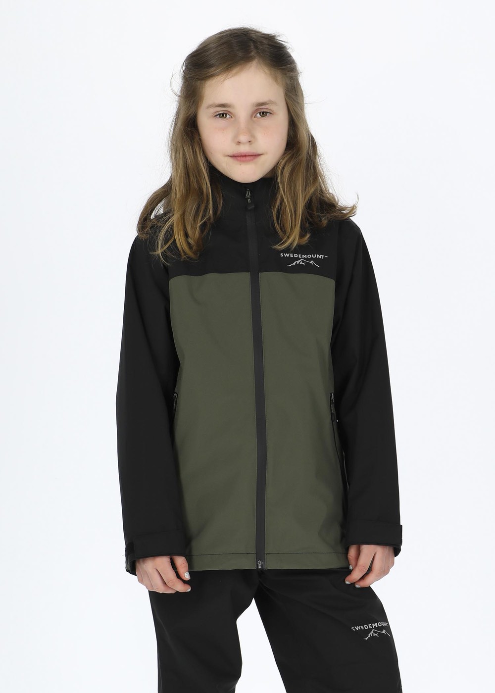 Bodö Rain Jacket Jr, Black/Olive, 140, Jackor | Junior - Kläder - Jackor | Padelspecialisterna
