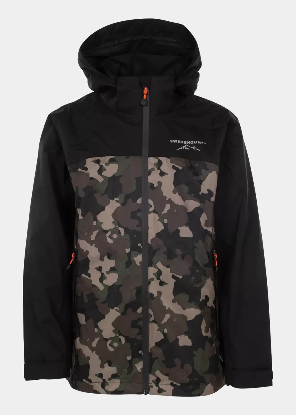Bodö Rain Jacket Jr, Black/Green Camouflage, 150, Jackor | Junior - Kläder - Jackor | Padelspecialisterna