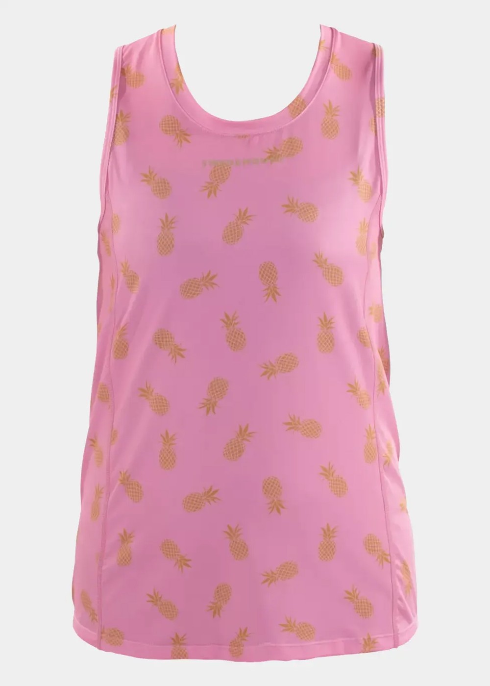 Gym Singlet Jr, Pink Golden Pineapple, 160, Toppar | Junior - Kläder - Toppar | Padelspecialisterna