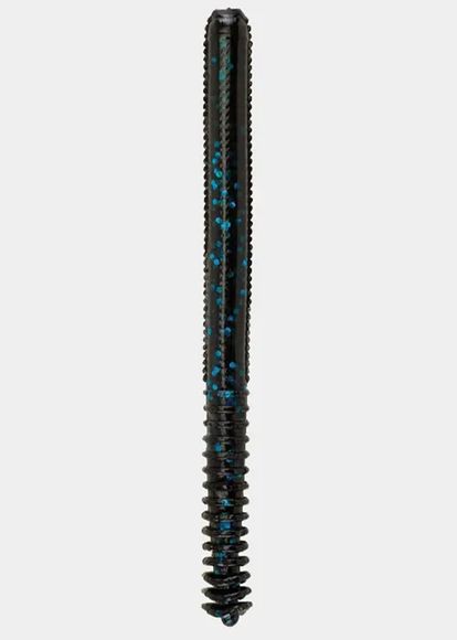 Lugworm 10cm Black Blue Fleck