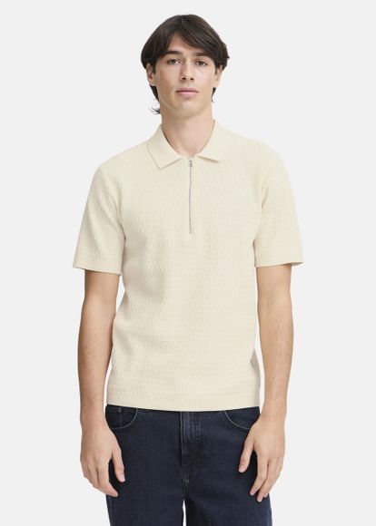 CFJOE SS structured polo knit