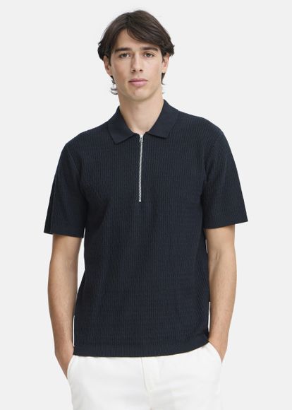 CFJOE SS structured polo knit