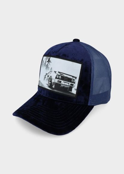 Sportscar Navy A-frame Trucker