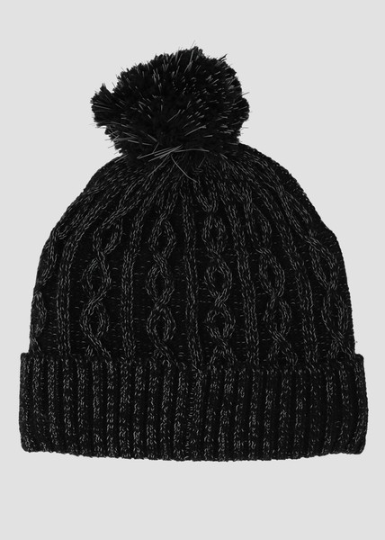 Long Island Wool Reflective Hat PomPom