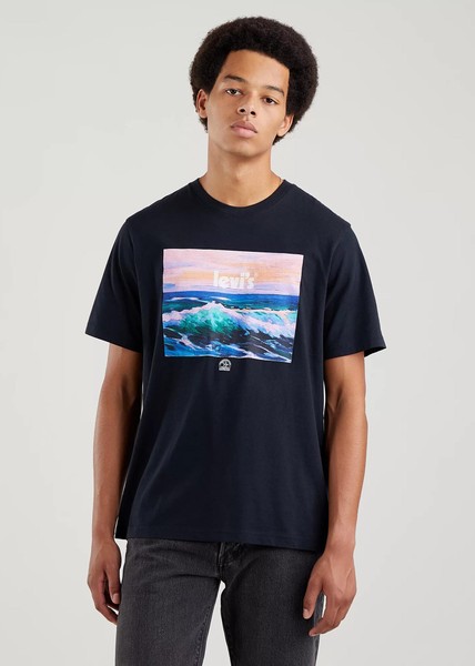 SS RELAXED FIT TEE POSTER WAVE