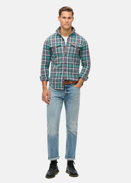 COTTON WORKER CHECK SHIRT