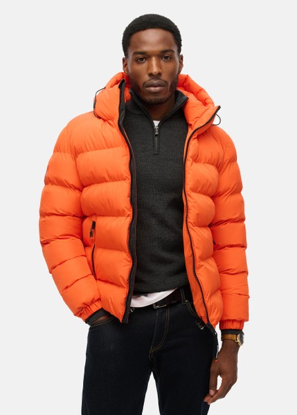 HOODED SPORTS PUFFER JACKET