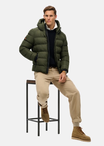 HOODED SPORTS PUFFER JACKET