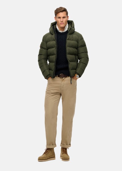 HOODED SPORTS PUFFER JACKET