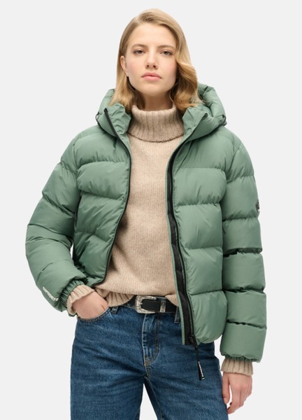 HOODED SPORTS PUFFER JACKET