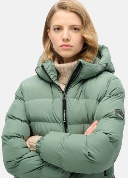 HOODED SPORTS PUFFER JACKET