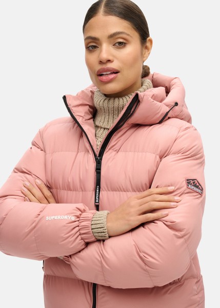 HOODED SPORTS PUFFER JACKET