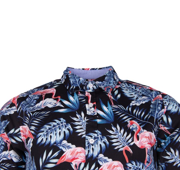 Hawaii Jungle Flamingo Shirt S