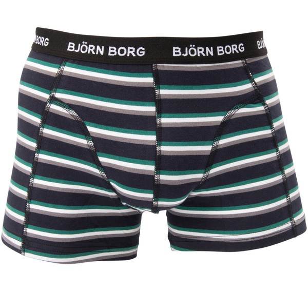 Björn Borg Kort Stripe Black 2-pack
