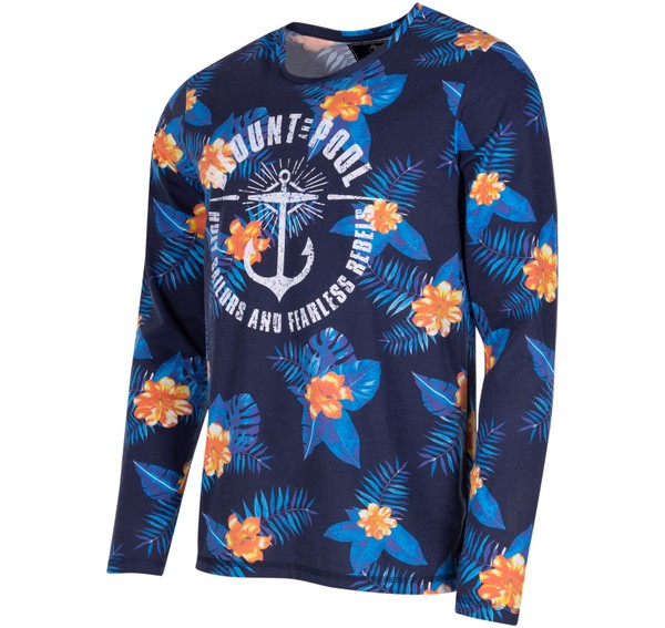 Orange Flower L/S tee