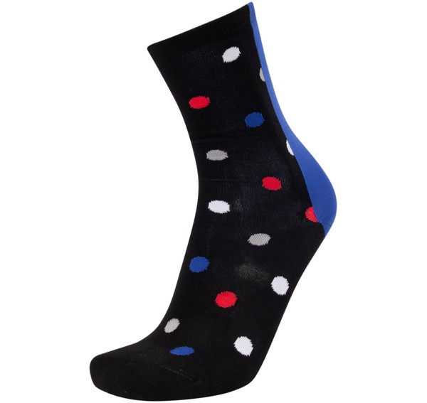 Ankle Sock, Bb Contrast Dot, 1