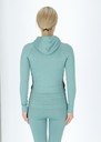 Ribbed Seamless Fullzip Hood W