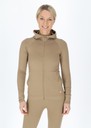 Ribbed Seamless Fullzip Hood W