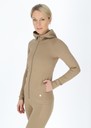 Ribbed Seamless Fullzip Hood W