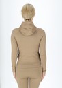 Ribbed Seamless Fullzip Hood W