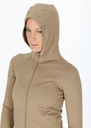 Ribbed Seamless Fullzip Hood W