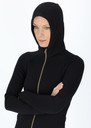 Ribbed Seamless Fullzip Hood W