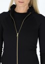Ribbed Seamless Fullzip Hood W