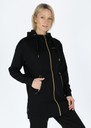 Lounge Long Zip Hood W