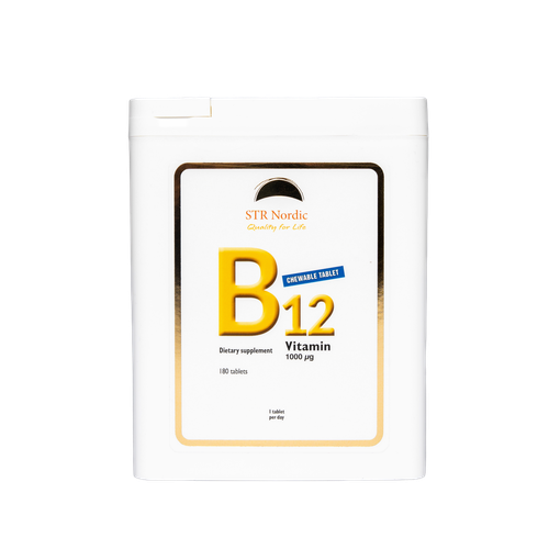 Vitamin B12, 180 chewable tablets