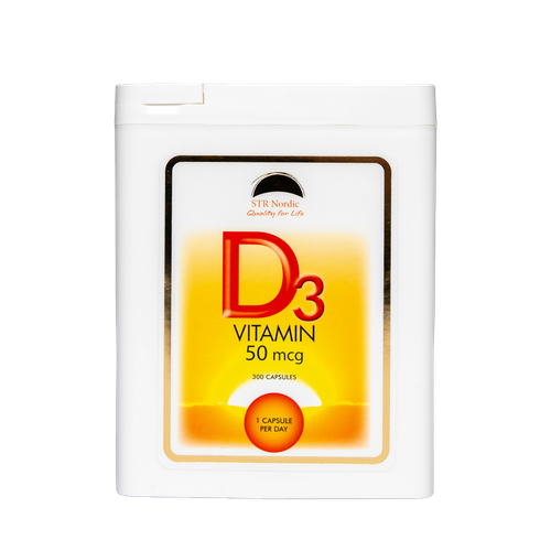 Vitamin D3, 50 µg, 300 capsules