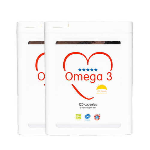 Omega 3, 2 x 120 capsules, 84 g