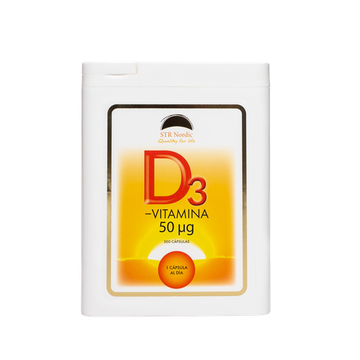 D-vitamina 50 µg, 300 cápsulas, 81 g