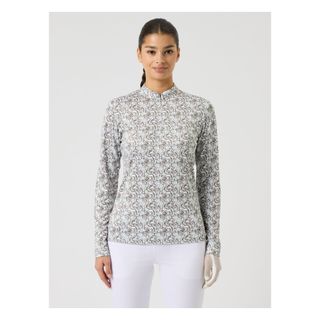Daily Sports Dull Printed LS Half Neck - Abstract Swirl Daily Sports Dull Printed LS Half Neck - Abstract Swirl