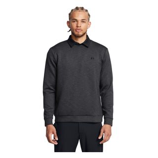 Under Armour Mens Drive Crew Neck Midlayer - Black Under Armour Mens Drive Crew Neck Midlayer - Black