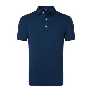 Footjoy Mens Lisle Solid Polo - Navy